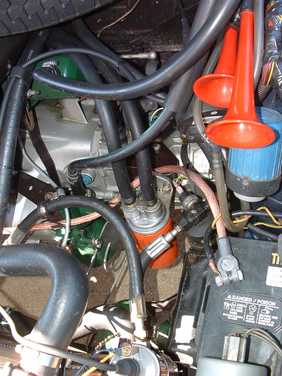 Relocation on a CX with the Douvrin engine placed on the front of the transmission.